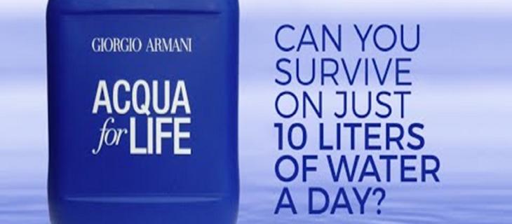 Vivere con 10 litri di acqua al giorno? Green Cross Italia lancia la sfida